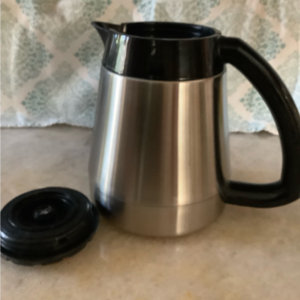 Stainless Steel Thermal Carafe with Black Handle